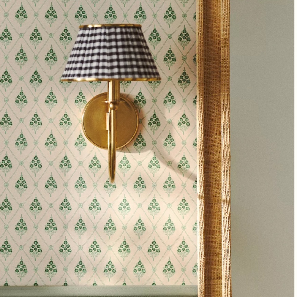 Annika Reed Agra Wallpaper in Jade